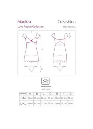 Marilou cofashion рожева сорочка пеньюар та стринги4 фото