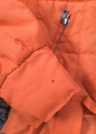 Куртка яркая женская🍁 оранжевый пуховик 🦊 оранжевый женский  пуховик3 фото