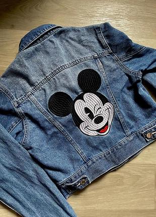 Джинсова куртка для дівчинки h&m 9-11 років