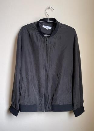 Шелковый бомбер 100% шелк loom