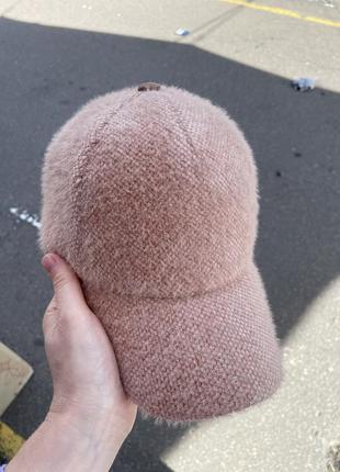 Кепка бейсболка тепла жіноча утеплена на флісі