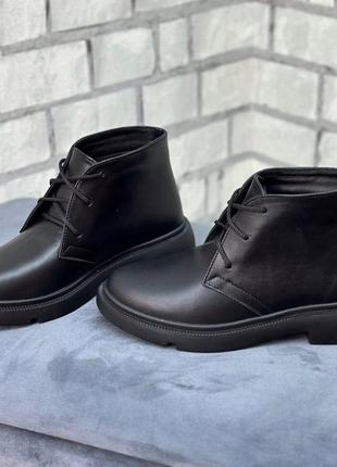 36-41 рр ботинки деми/зима натуральная кожа/замша черный, белый, бежевый, красный, хаки