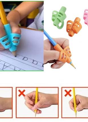 Держатель-тренажер для ручек и карандашей для правильной листы детям1 фото