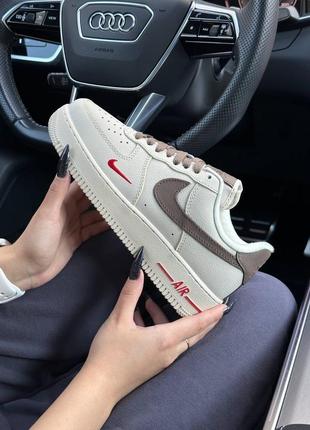 ❄️жіночі кросівки nike air force 1 winter beige brown ❄️