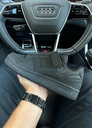 Чоловічі кросівки adidas forum 84 low black matte/мужские кроссовки
