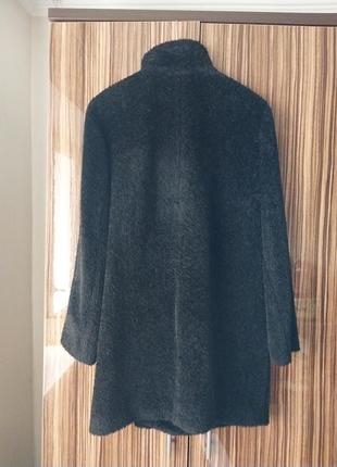 Шикарное премиальное натуральное меховое пальто лёгкая шубка шерсть и альпака лимитированная коллекция gil bret2 фото