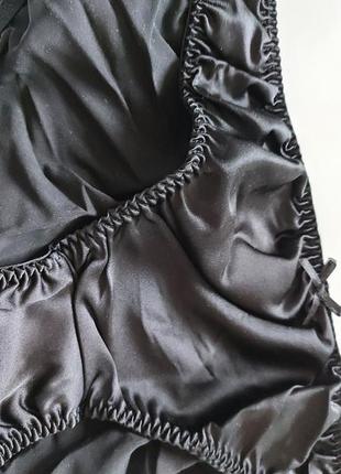 Шёлк шелковые трусы женские черные трусики с шелка7 фото