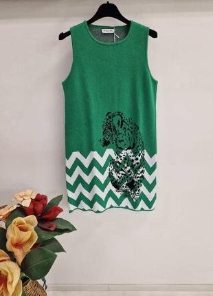 Новое платье итальянского barbara alvisi, зеленого цвета из качественного итальянского трикотажа, размер мл
