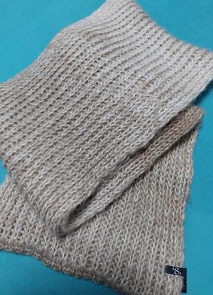 Якісний теплий ніжний брендовий шарф-хомут samaya