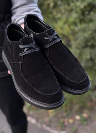 Черевики італійська 🇮🇹 замша топсайдери ботинки