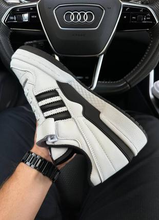 Чоловічі кросівки adidas forum 84 low white black/мужские кроссовки3 фото