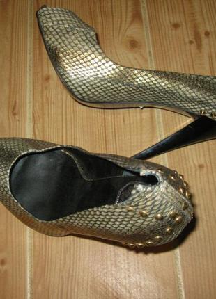 .туфли из натуральной кожи змеи "donald pliner" р, 407 фото