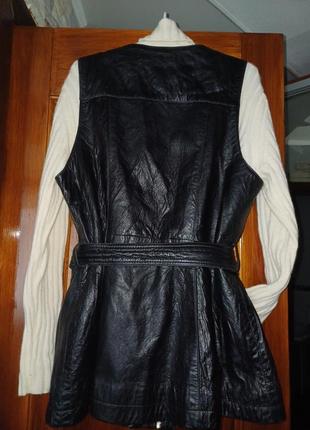 Жилет натуральная кожа размер 42, подойдет на l