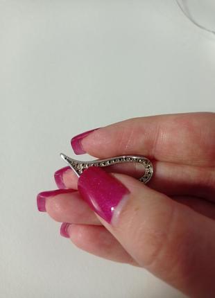 Подвеска серебряная 925 сердце 6