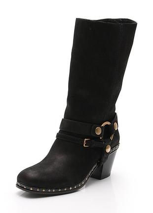 Miu miu дизайнерские кожаные сапоги! р.-38.5