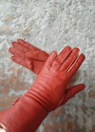 Перчатки кожаные,размер 6.5, в новом состоянии, из мягкой кожи