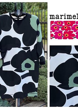 Marimekko фінляндія дизайнерське яскраве бавовняне плаття спорт-шик оверсайз колаборація1 фото