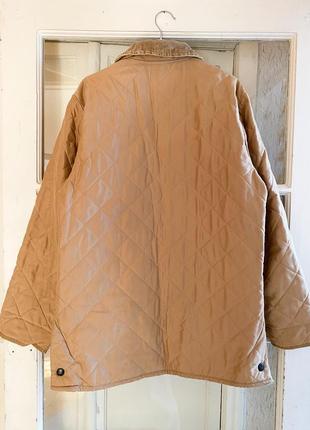 Классическая куртка barbour бежевого цвета, размер s, но пойдет и на м2 фото