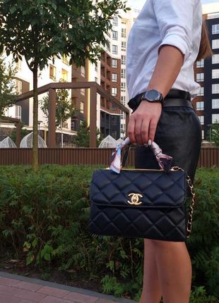 👜жіноча сумка chanel black2 фото