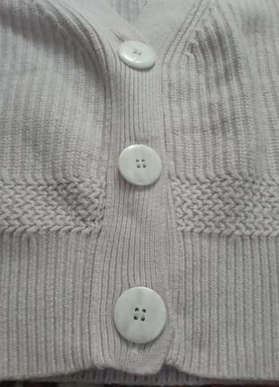 Женский кардиган кофта теплая шерсть вязаная бежевый цвет укороченный базовый стильный оверсайз идеальное состояние брендовый & other stories8 фото