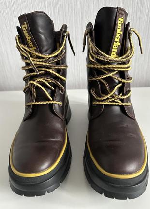 Высокие ботинки из водонепроницаемой кожи timeberland malynn ek waterproof8 фото