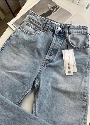 Новые джинсы зара модель straight(прямые)2 фото