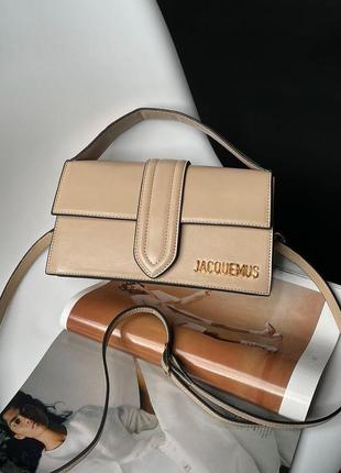 Сумка jacquemus le bambino dark beige