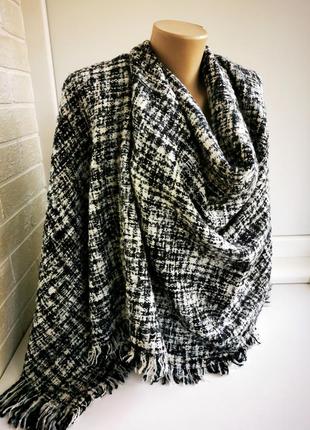 Большой красивый тёплый шарф букле f&f