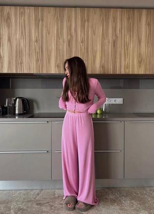 Костюм рубчик штани кльош