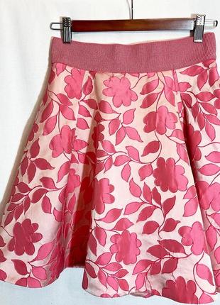 Pink, пышная юбочка из жаккардовой ткани, made in italy