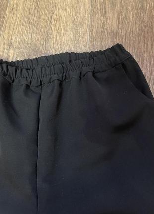 Брюки штаны черные на резинке классические2 фото