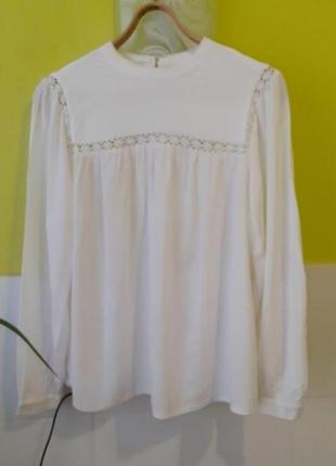 Біла блузка белая блуза m&s
