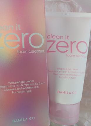 Пенка для умывания banila co clean it zero foam cleanser