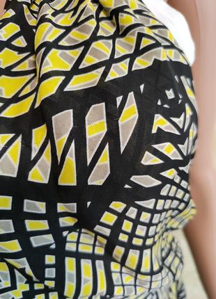 Шелковое платье на запах сарафан туника с вставками с натуральной кожы parker8 фото