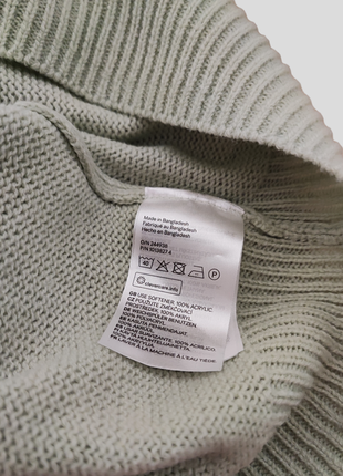 Мятный укороченный свитер женская вязаная кофта мятный джемпер8 фото