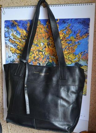 Pure luxuries кожаная сумка шоппер из натуральной кожи