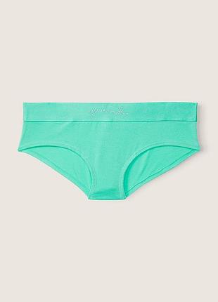 Трисики hipster з логотипом з камінчиків. pink. victoria's secret. оригінал 🇺🇸