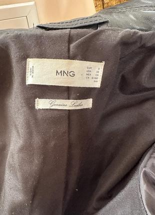 Кожаная куртка косуха mango4 фото