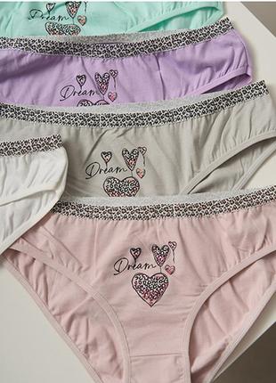Жіночі трусики сліпи бавовняні 13794 - 5 шт.
