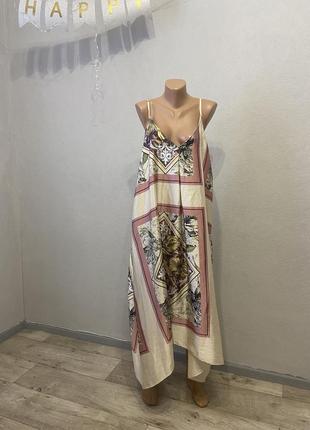 Новое платье миди цветочный принт river island размер 50-5210 фото