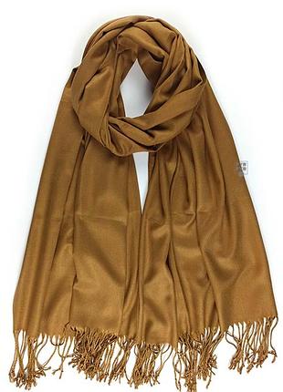 Палантин шарф кашемир бежевый шерсть кашемировый pashmina original однотонный новый
