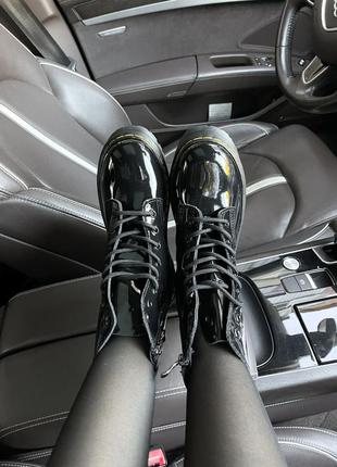 Черевики dr. martens jadon platform leather8 фото