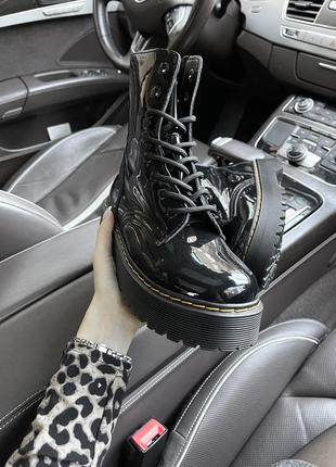 Черевики dr. martens jadon platform leather7 фото