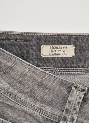 Брендовые женские серые коттоновые джинсы pepe jeans тунис этикетка9 фото