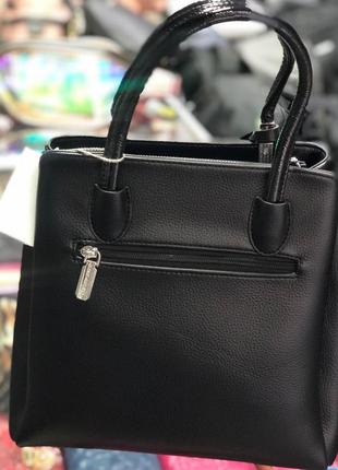 Красивая черная женская сумка velina fabbiano4 фото