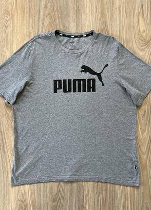 Мужская хлопковая футболка с логотипом puma