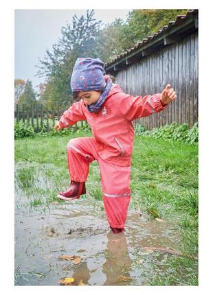 Куртка-дождевик водоотталкивающая и ветрозащитная для девочки lupilu 370671 086-92 см (12-24 months)6 фото