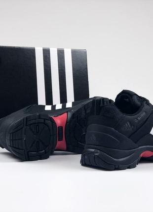 Кросівки термо adidas чорні/утеплене чоловіче взуття на зиму/класні кроси для модних пацанів/топове зимове чоловіче взуття