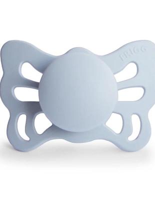 Пустушка frigg butterfly size 1 (0-6 m), powder blue, блакитний