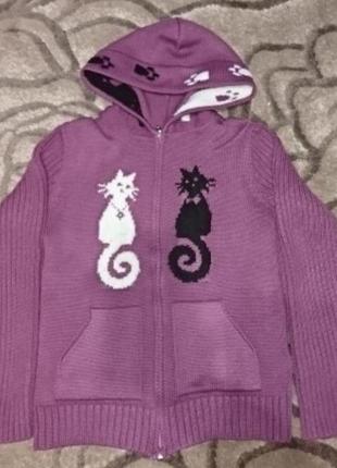Теплая кофта на девочку